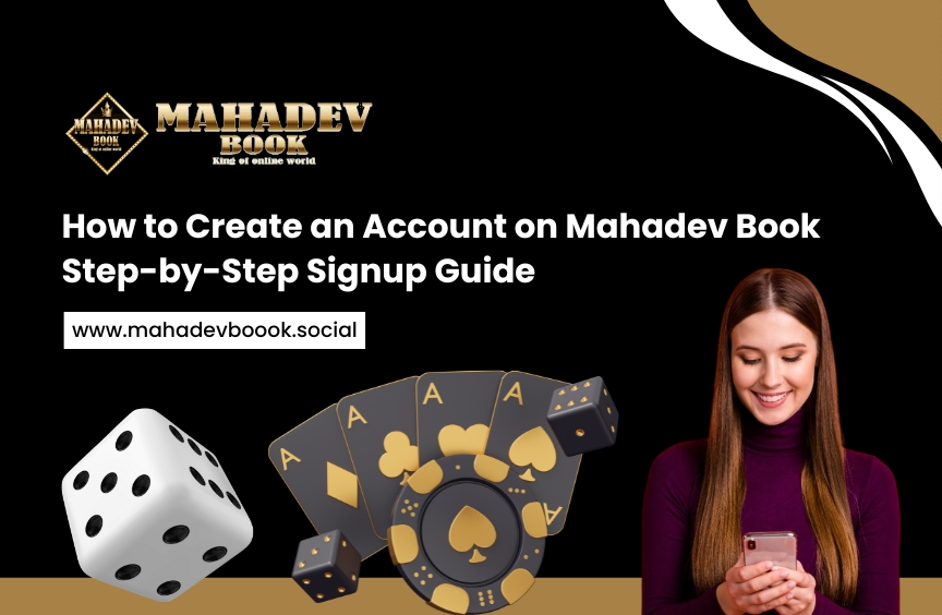 Mahadev Book signup process showing step-by-step account creation and login interface for new users on the Mahadev Book platform.